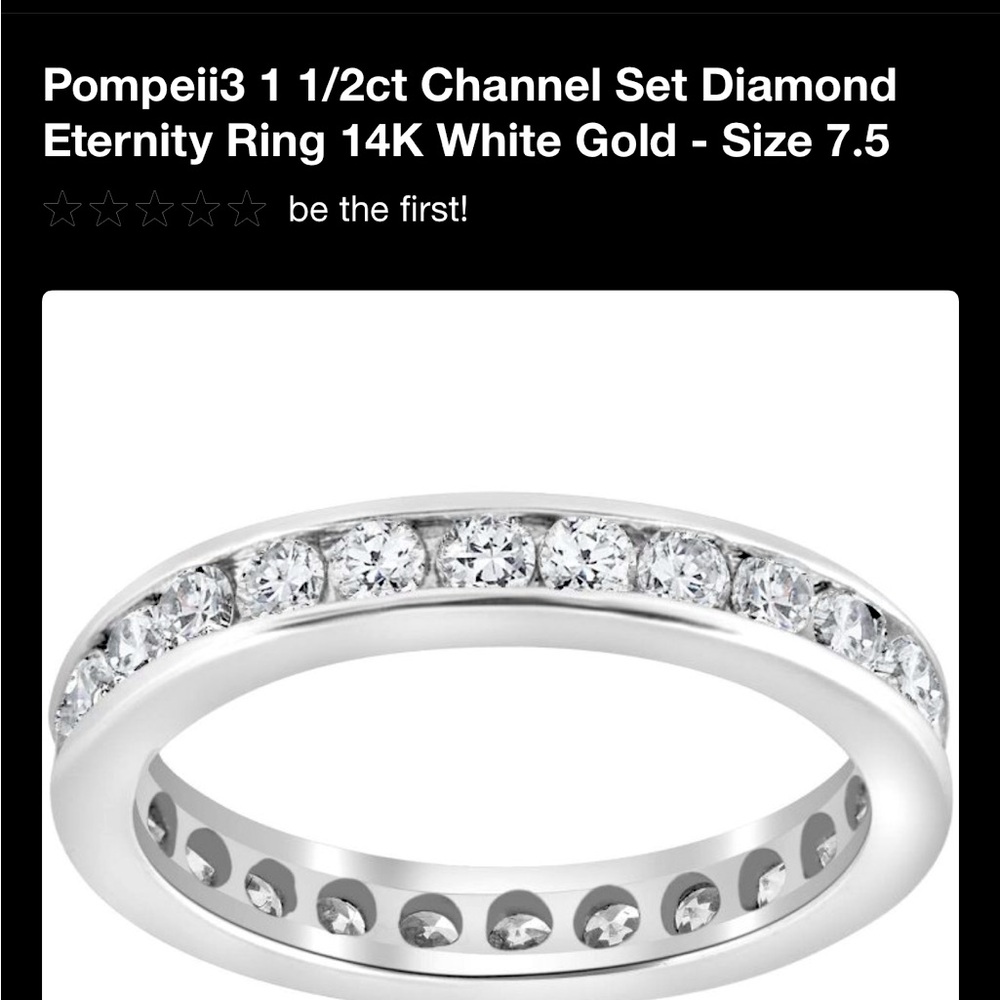 Women’s diamond eternity band